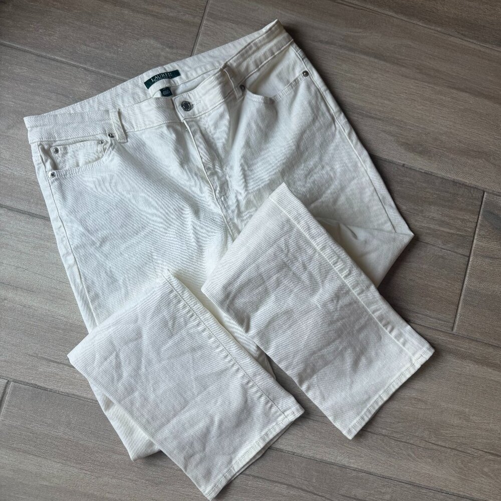 Lauren White Straight Leg Jeans – Women’s Size 14
